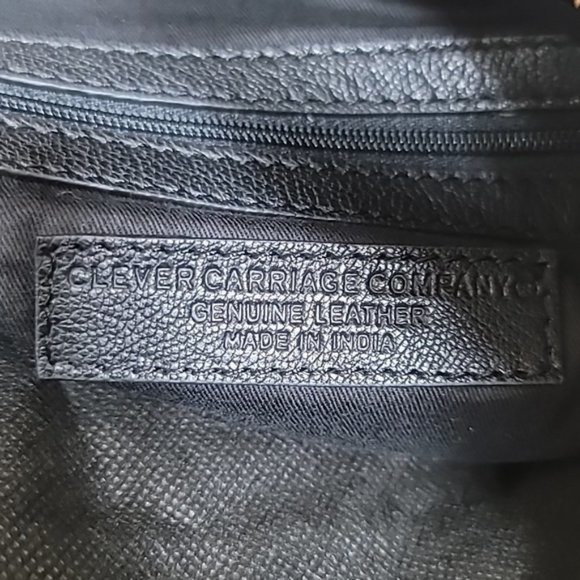 Clever Carriage Company Floral Embroidered Leather Satchel & Wristlet - Picture 8 of 8